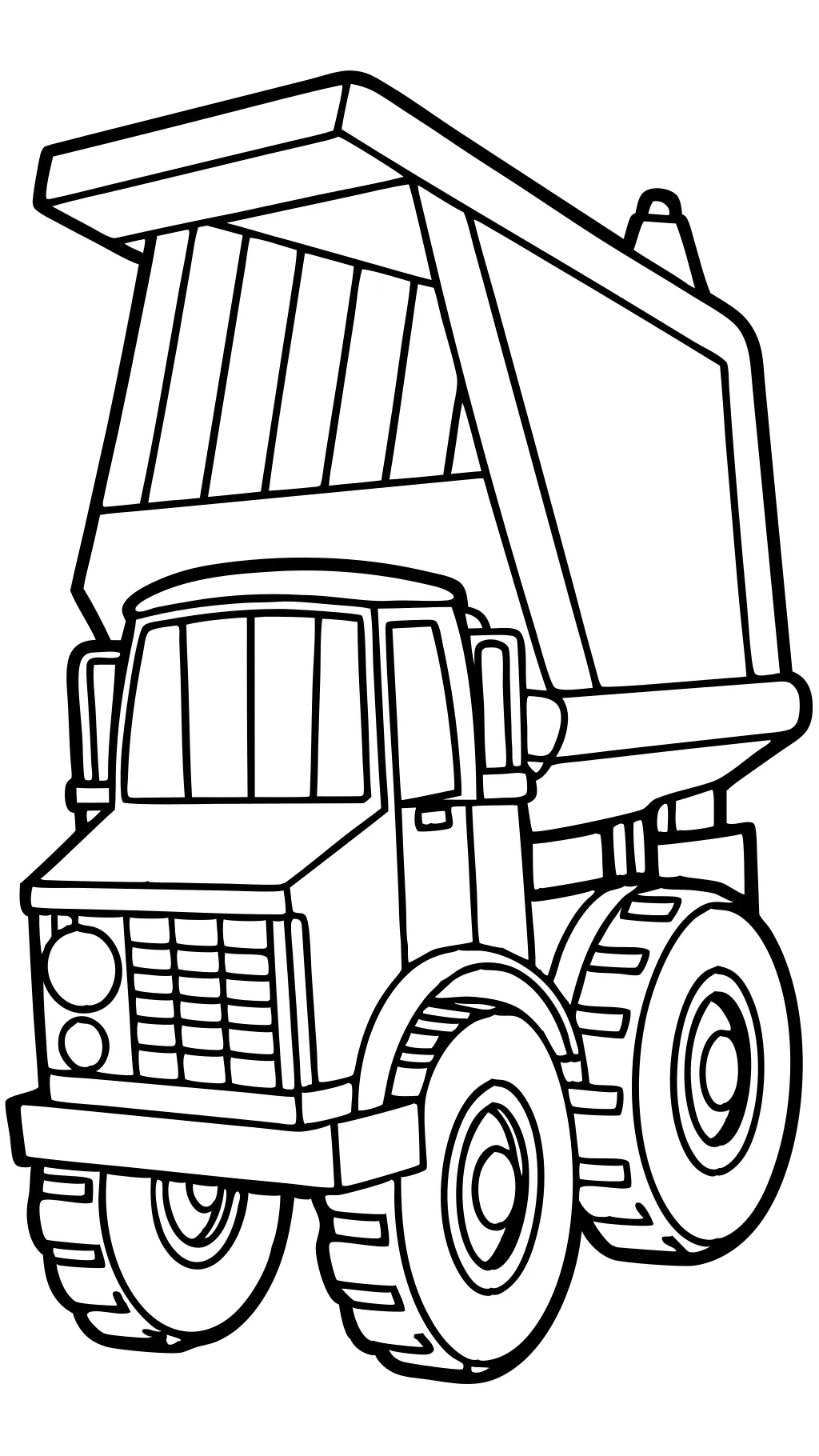 printable dump truck coloring pages